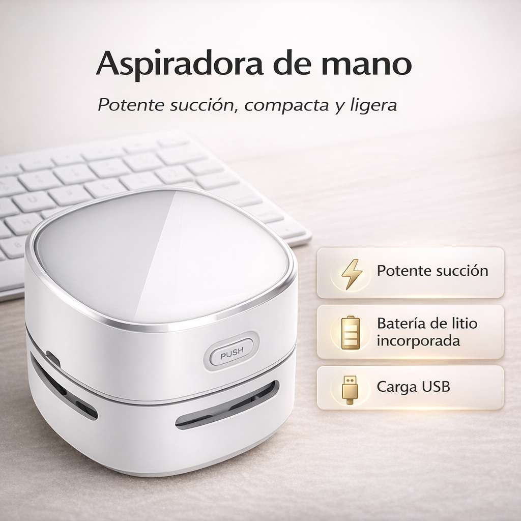 Mini Aspiradora de mano Inalámbrica